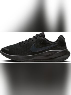 NIKE Women's Revolution 7 Black Running Shoe Size 8